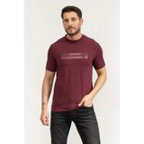 Karl Lagerfeld Crewneck Bisiklet Yaka T-Shirt, M, 755035554221, Bordo, Erkek