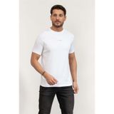 Karl Lagerfeld Crewneck Bisiklet Yaka T-Shirt, S, 755051554235, Gümüş, Erkek