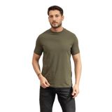Karl Lagerfeld Crewneck Erkek Bisiklet Yaka T-Shirt, Koyu Yeşil, S Beden