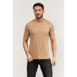 Karl Lagerfeld Crewneck Erkek T-Shirt, Bej, 2XL Beden, XXL