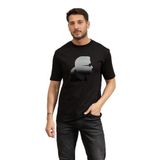Karl Lagerfeld Crewneck Erkek T-Shirt, Siyah, 2XL Beden, XXL