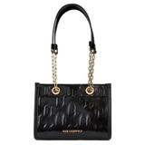 Karl Lagerfeld Deri Çapraz Çanta, Standart, 5003250086, Siyah, Kadın