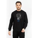 Karl Lagerfeld Erkek Bisiklet Yaka Sweatshirt
