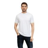 Karl Lagerfeld Erkek Bisiklet Yaka T-Shirt, Beyaz, L Beden