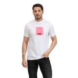Karl Lagerfeld Erkek Bisiklet Yaka T-Shirt, Beyaz, XL Beden