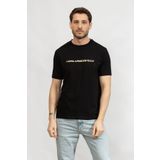 Karl Lagerfeld Erkek Bisiklet Yaka T-Shirt Siyah 755462551235 T-SHIRT CREWNECK