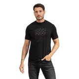 Karl Lagerfeld Erkek Bisiklet Yaka T-Shirt, Siyah, L Beden