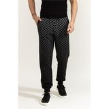 Karl Lagerfeld Erkek Eşofman Altı, Siyah Monogram Degrade, M Beden, Black Monogram Degrade