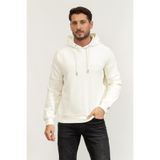 Karl Lagerfeld Erkek Kapüşonlu Sweatshirt, XL, Beyaz, X-Large