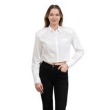 Karl Lagerfeld Fashion Poplin Shirt Kadın Gömlek, Beyaz, 46 Beden