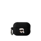 Karl Lagerfeld Head Apple Airpods Pro 2. Nesil Uyumlu Kılıf - Siyah