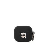 Karl Lagerfeld Head Siyah Apple Airpods 3. Nesil Uyumlu Kılıf