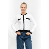 Karl Lagerfeld Hırka, XS, 245W2001, Beyaz, Kadın