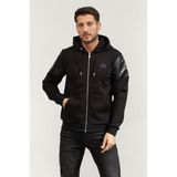 Karl Lagerfeld Hoody Jacket Erkek Kapüşonlu Sweatshirt, Siyah, M Beden
