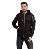 Karl Lagerfeld Hoody Jacket Erkek Kapüşonlu Sweatshirt, Siyah, S Beden
