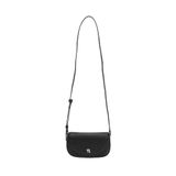 Karl Lagerfeld Ikon Pebble Pin Flap Kadın Mini Omuz Çantası, Siyah