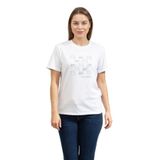 Karl Lagerfeld Ikon Seasonal Rs Kadın Bisiklet Yaka T-Shirt, Beyaz