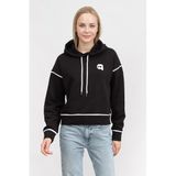 Karl Lagerfeld Ikonik Kapüşonlu Sweatshirt Siyah, M, 235W1816, Black, kadın