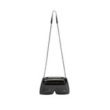 Karl Lagerfeld Ikon/K Hard Clutch Kadın El Çantası, Siyah-Nikel