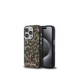 Karl Lagerfeld Iphone 16 Pro Leopar Baskılı Telefon Kılıfı - Kahverengi