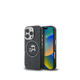 Karl Lagerfeld iPhone 16 Pro Max Choupette Heads Simli Siyah Telefon Kılıfı