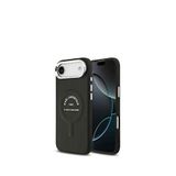 Karl Lagerfeld iPhone 17 Air Metal Kamera Buton Tasarımlı Paris RSG PU Deri Magsafe Uyumlu Siyah Telefon Kılıfı