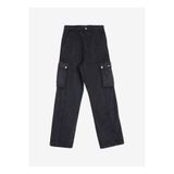 Karl Lagerfeld Jeans Düz Paça Siyah Erkek Kargo Pantolon 245D1002_KLJ MIX MATERIAL UTILITY P