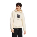 KARL LAGERFELD JEANS, Erkek, Box logolu kapüşonlu sweatshirt, normal kalıp, whitecap gray, M