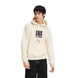 KARL LAGERFELD JEANS Erkek Klj Regular Logo Hoodie Kapüşonlu Sweatshirt, whitecap gray, L