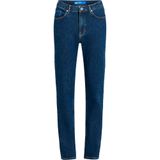KARL LAGERFELD JEANS Kadın Mom Denim Kot Pantolon, Koyu mavi yıkanmış, 26W / 30L