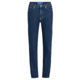 KARL LAGERFELD JEANS Kadın Mom Denim Kot Pantolon, Yıkanmış Koyu Mavi, 27W / 30L