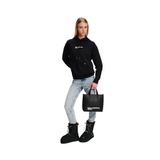 Karl Lagerfeld Jeans Kapüşon Yaka Baskılı Sweatshırt, M, 5003185503, Siyah, kadın
