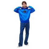 Karl Lagerfeld Jeans Kapüşonlu Logo Detaylı Erkek Sweatshirt, Mavi, M