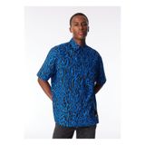 Karl Lagerfeld Jeans Normal Mavi Erkek Gömlek 240D1602_KLJ SSLV AOP SHIRT