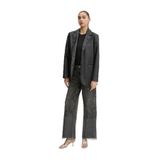 Karl Lagerfeld Jeans Yüksek Bel Düz Paça Bol Kesim Denim Pantolon, 26, 5003248223, Antrasit, Kadın
