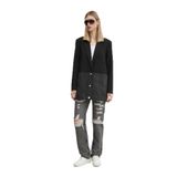 Karl Lagerfeld Jeans Yüksek Bel Düz Paça Denim Pantolon, 25, 5003248166, Antrasit, Kadın