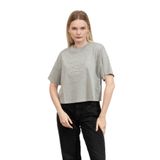 Karl Lagerfeld Kadın Bisiklet Yaka T-Shirt, Light Grey Melange, L Beden