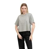 Karl Lagerfeld Kadın Bisiklet Yaka T-Shirt, Light Grey Melange, M Beden