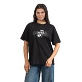Karl Lagerfeld Kadın Bisiklet Yaka T-Shirt, Siyah, M Beden