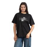 Karl Lagerfeld Kadın Bisiklet Yaka T-Shirt, Siyah, S Beden
