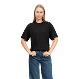 Karl Lagerfeld Kadın Bisiklet Yaka T-Shirt, Siyah, XS Beden