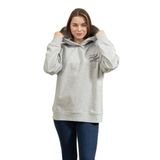 Karl Lagerfeld Kadın Kapüşonlu Sweatshirt, Autograph Sequins, Light Grey Melange, L Beden