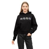 Karl Lagerfeld Kadın Kapüşonlu Sweatshirt, Siyah, M Beden
