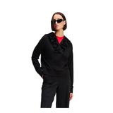 Karl Lagerfeld Kapüşon Yaka Düz Sweatshırt, M, 5003247448, Siyah, kadın