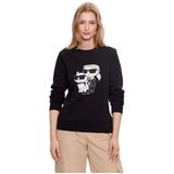 KARL LAGERFELD Karl işlemeli sweatshirt ve emzik K/İkonik, siyah