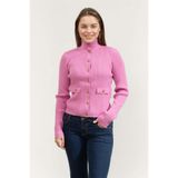 Karl Lagerfeld Knit Cardigan Hırka, S, A4W18040, Lila, Kadın