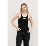 Karl Lagerfeld Kolsuz T-Shirt, L, 245W1719, Siyah, Kadın