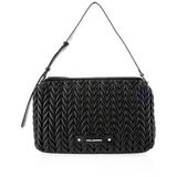 Karl Lagerfeld K/Weave Omuz Çantası, Standart, TYC8203B42D9F9FDF2831E400, Black-Nickel, Kadın
