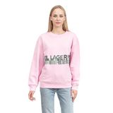 Karl Lagerfeld Logo Bisiklet Yaka Lila Sweatshirt, S, 880321, LİLA, kadın