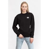 Karl Lagerfeld Logo Bisiklet Yaka Sweatshirt, S, 877817, siyah, kadın